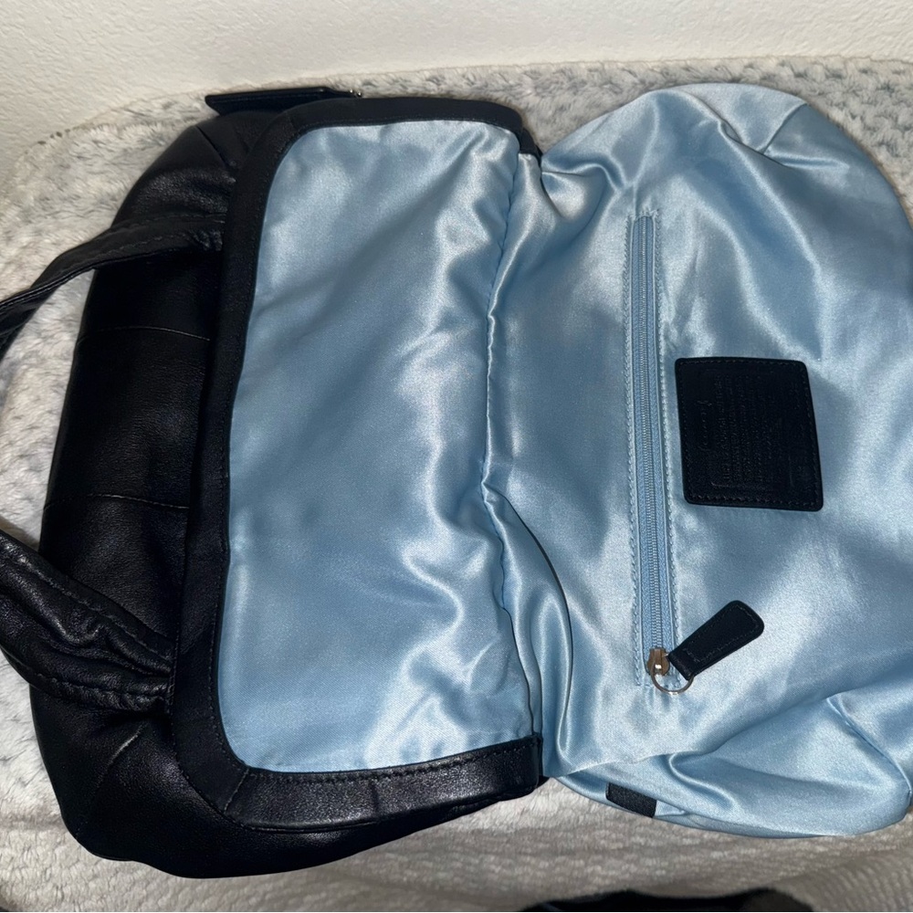 Coach Black Leather Shoulder Bag - Picture 6 of 12